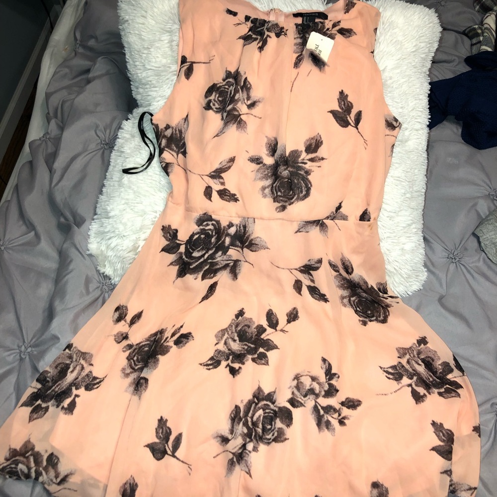 forever 21 pink floral dress